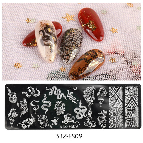 New Plam Tree Nail Stamping Plates