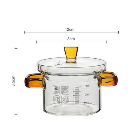 High-value Love Pink Glass Pan