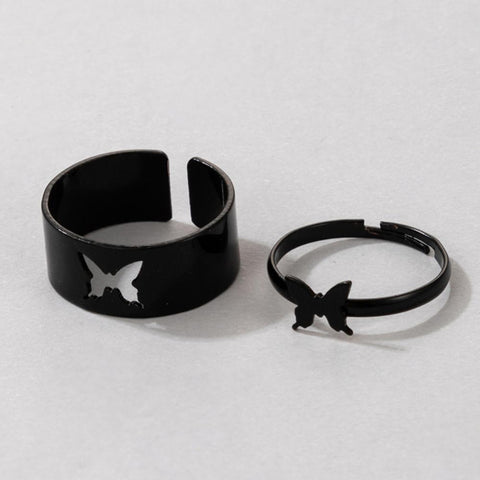 1/2 Pcs Couple Ring Fashion Women Men