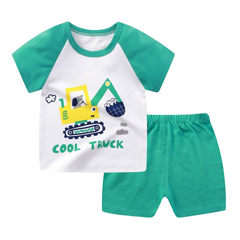 Kids Summer Disney Mickey Mouse Sport Clothing