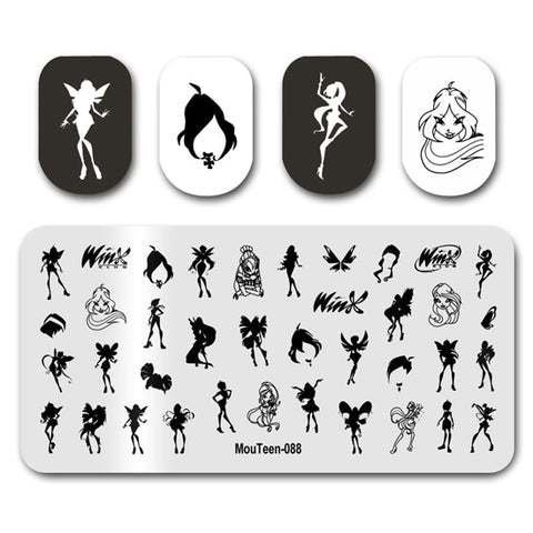 New Nail Plates Stamp King Manicure Set