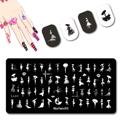 2022 New Pattern Nail Stamping Plates Graffiti Art
