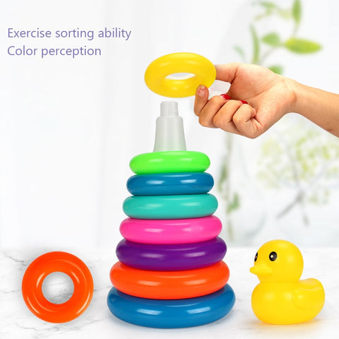 Rainbow Stacking Ring Tower