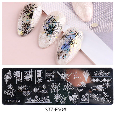 New Plam Tree Nail Stamping Plates