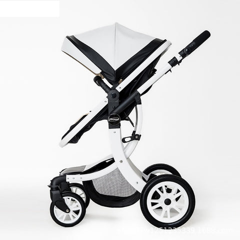 New Leather 2 in 1 Baby Stroller