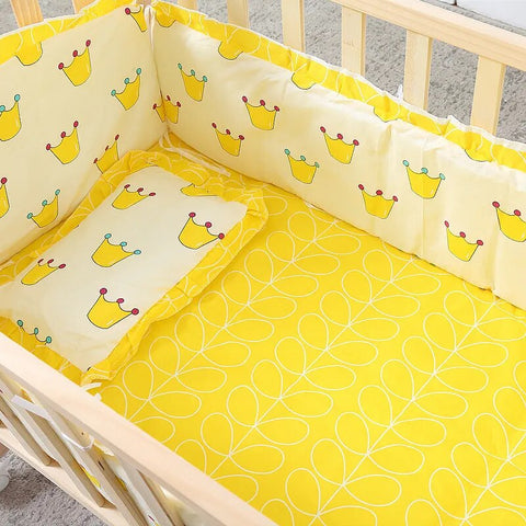 5pcs Baby Bedding Set Newborn Pure Cotton