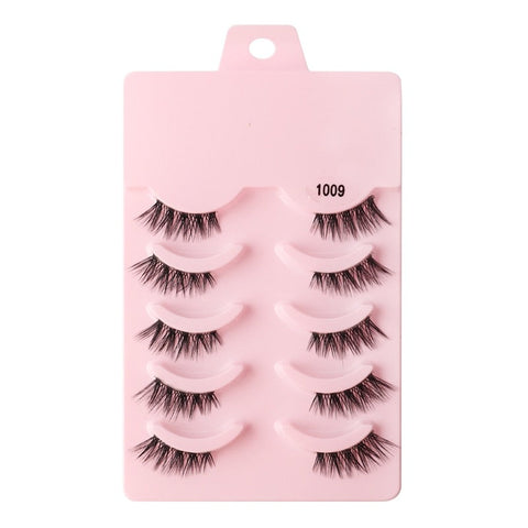3/5 Pairs Faux Mink Lashes Reusable False Eyelashes