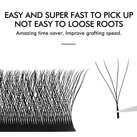 New W-Shaped 4D 5D Volume Eyelash