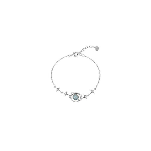 Women Luxury Moonstone Crystal Stars Bracelet