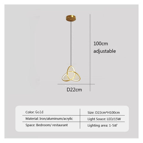 Rotatable LED Modern Pendant Light