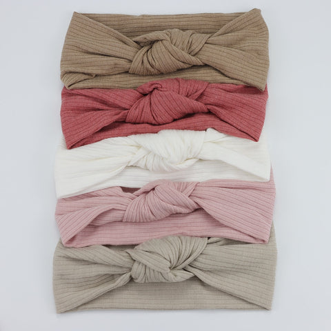 5pcs/Lot Cable Knit Bow Baby Headbands