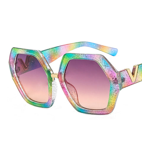 New Fashion Women Irregular Oversized Sunglasses