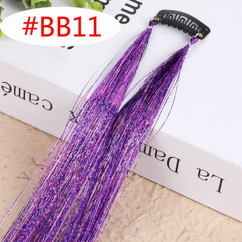 Rainbow Shiny Sparkle Hair Tinsel Kit