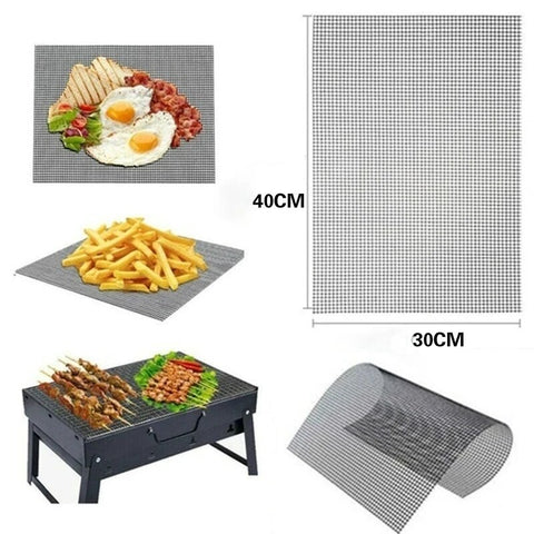 New Non-Stick High Temperature Resistant BBQ Grid Pad