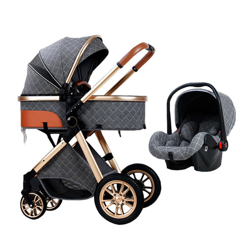 2023 New Baby 3 in 1 High Landscape Stroller