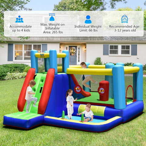8-in-1 Kids Inflatable Bouncer