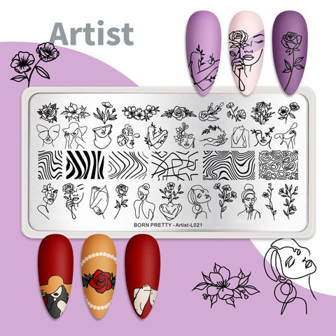 New 12*6cm Nail Art Templates