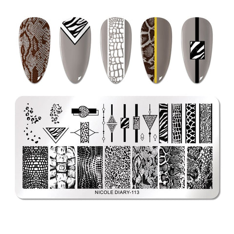 New Flower Stripe Design Stamping Plates