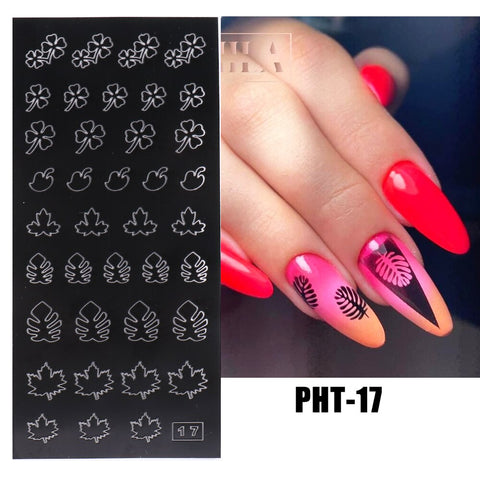 New Heart Butterfly Star Nail Stickers