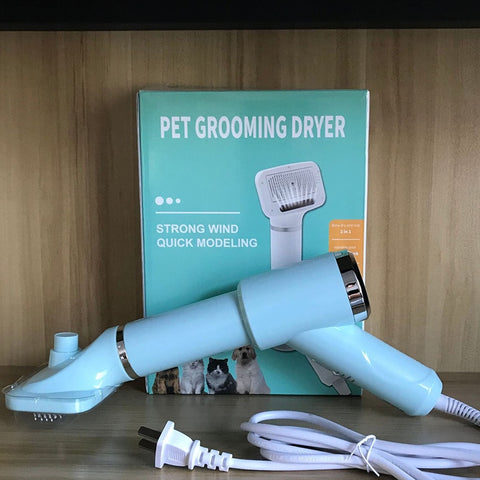 2-in-1 Pet Hair Dryer & Grooming Brush