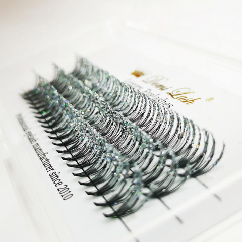 20D 60 Bundle Glitter Cluster Eyelash Extension with Shining