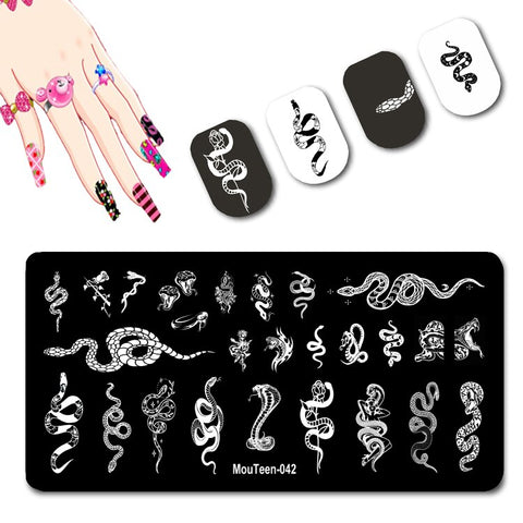 2022 New Pattern Nail Stamping Plates Graffiti Art
