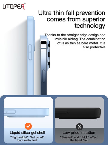 NEW Square Liquid Silicone Phone Case