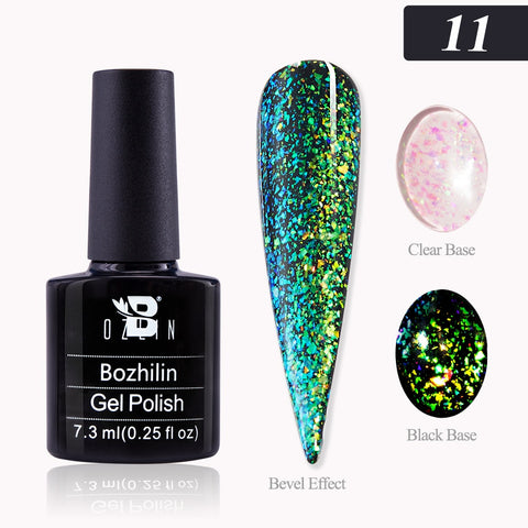 New Chameleon Flake Gel Nail Polish