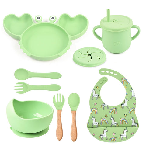 9Pcs Baby Silicone Non-Slip Set