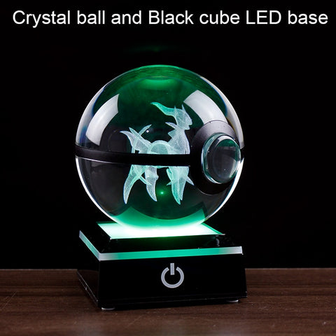 3D Crystal Engraving Popular Game Ball