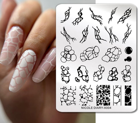 New Flower Leaves Nail Stamping Plates