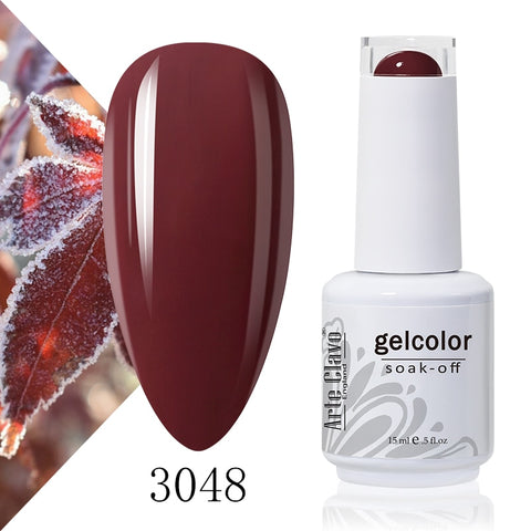 15ml Rose Red Color Series Gel Nail Polish