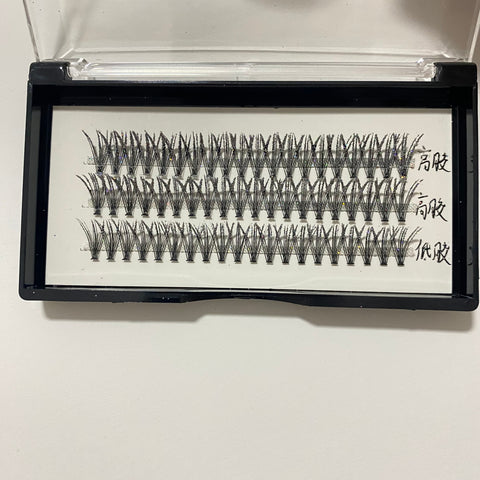 20D 60 Bundle Glitter Cluster Eyelash Extension with Shining