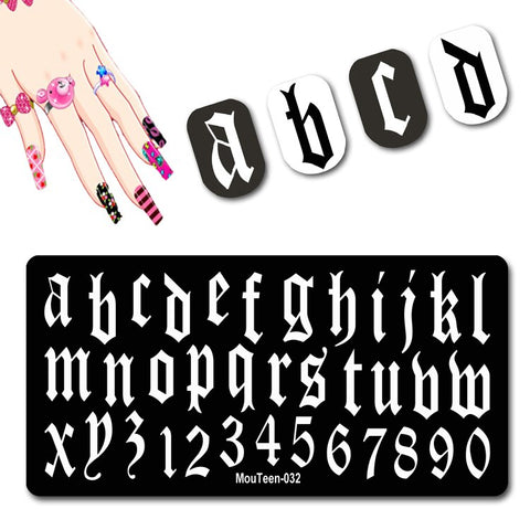 2022 New Pattern Nail Stamping Plates Graffiti Art