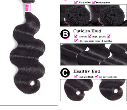 Girl Body Wave Bundles Human Hair