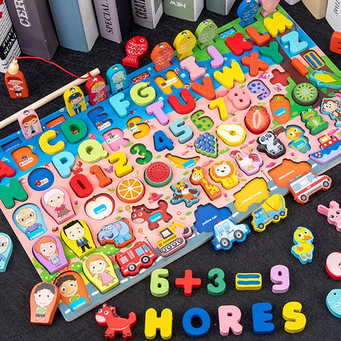 Kids Montessori Educational Wooden Math Toys