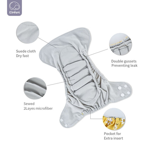 Newborn baby Washable dry dast pocket
