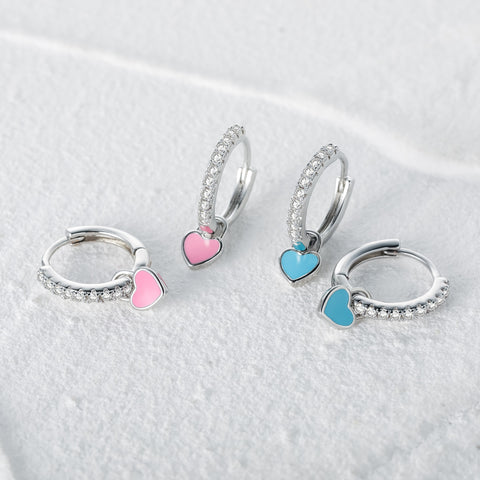 New Aide Silver Color Hoop Earrings