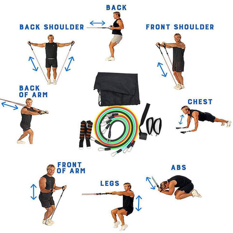 11 pcs Resistance Bands Set