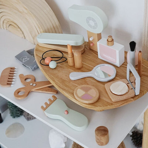 NEW Children Wooden Simulation Makeup Toy Set