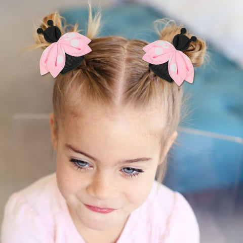 Kawaii Ladybug Hair Clips