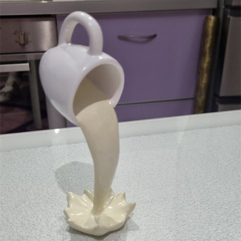 New Resin Statues Floating Coffee Cup Art