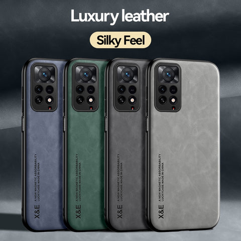 New Magnetic Sheepskin Leather Case