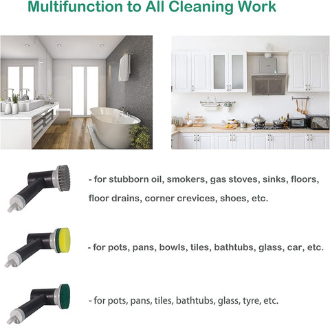 Electric Cleaning Spin Scrubber