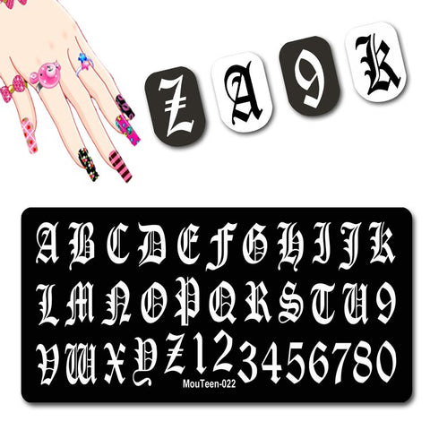 2022 New Pattern Nail Stamping Plates Graffiti Art