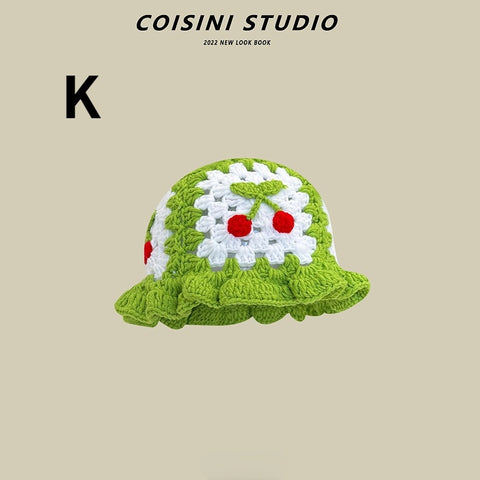 2023 Flower Crochet Bucket Hat