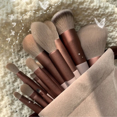 13Pcs Set Soft Fluffy Makeup Brushes