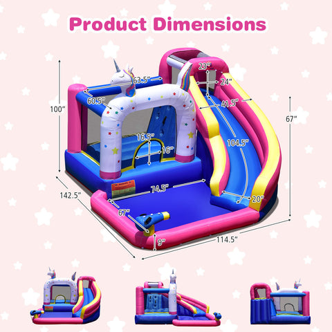 Kids Bounce Castle w/ 480W Air Blower