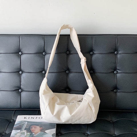 Women Large Capacity Casual Nylon Crossbody Bag