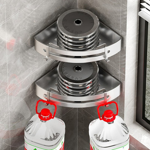 Aluminum Shower Corner Caddy Storage Shelf